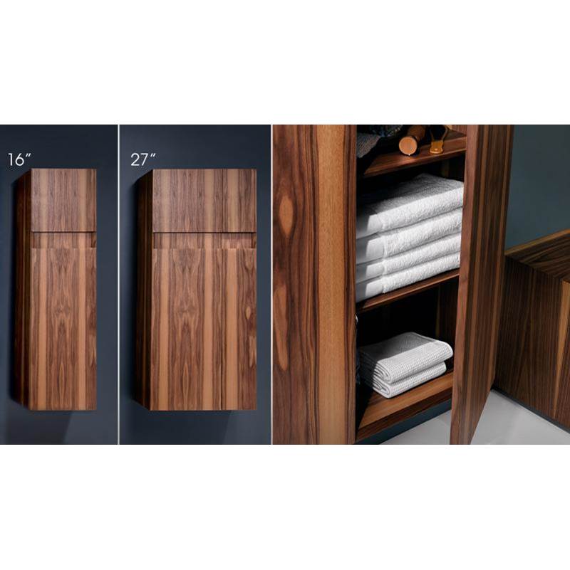 WETSTYLE Furniture ''M'' - Linen Cabinet 16 X 60 - Left Hinges - Oak Stone Harbour Grey