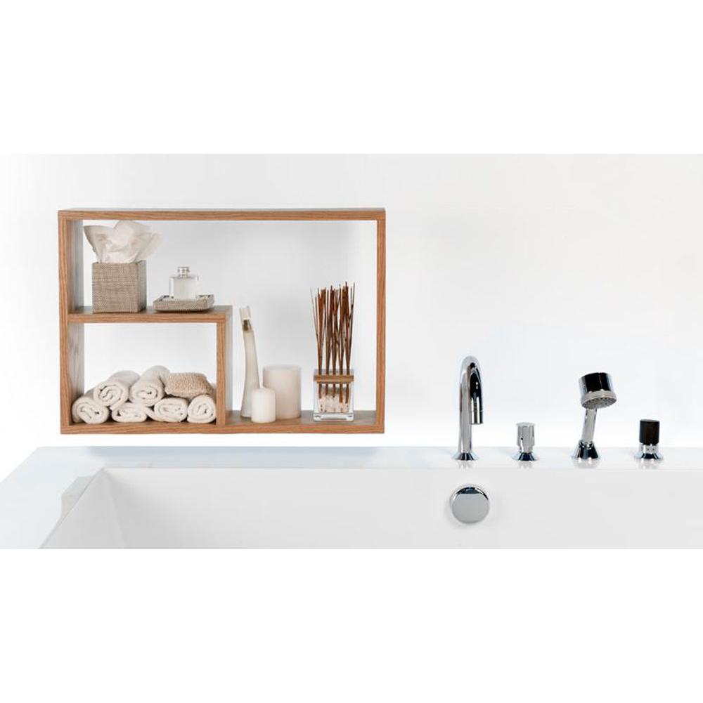 WETSTYLE Furniture Niche - Wall Mounted - 26 X 18 - For Bc01, Bc02, Bc05 & Bc10 Bath - Oak Natural