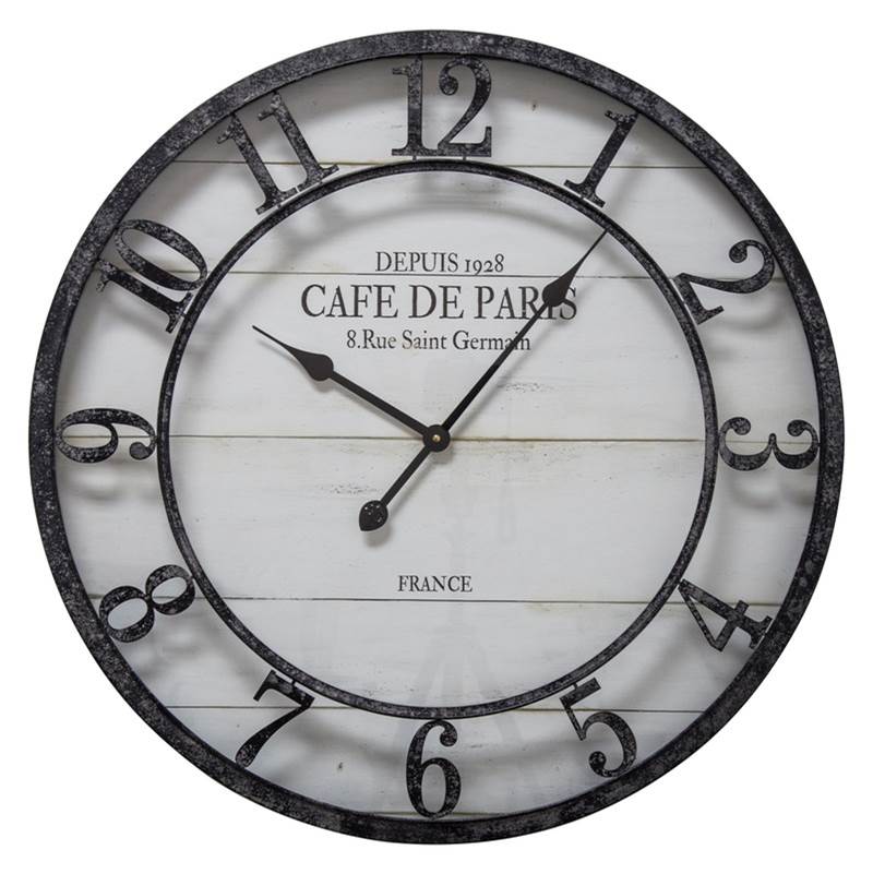 Yosemite Cafe De Paris Shiplap Wall Clock