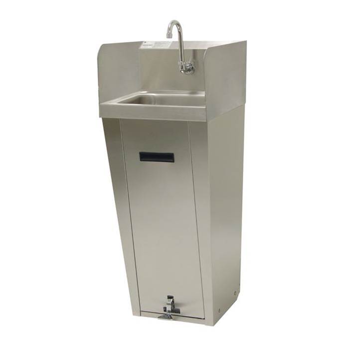 Advance Tabco Hand Sink, pedestal mounted base