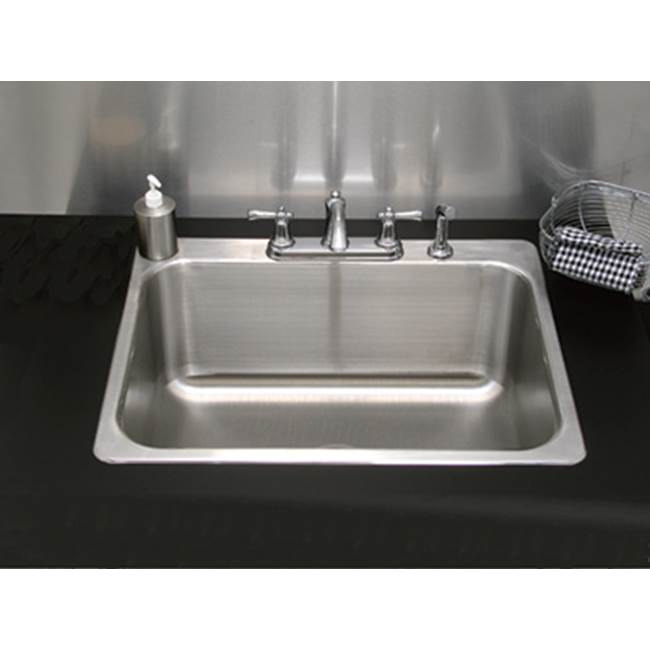 Advance Tabco Laundry Room Drop-In Sink (no faucet, 3 hole punch)