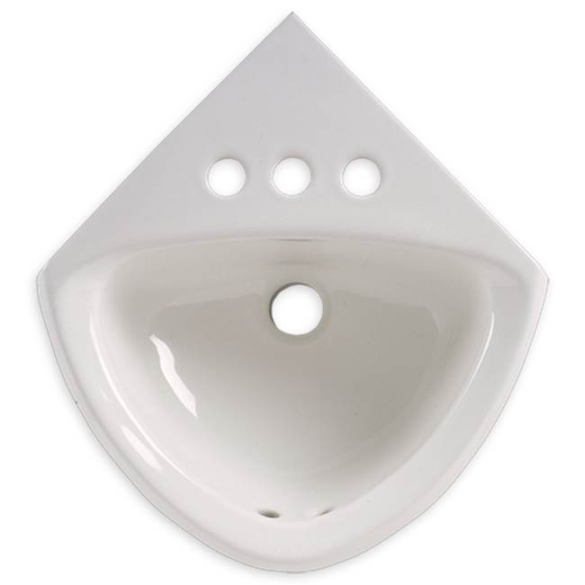 American Standard Corner Minette™ Wall-Hung Sink With Center Hole Only