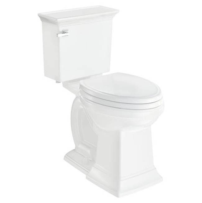 American Standard Town Square® S Two-Piece 1.28 gpf/4.8 Lpf Chair Height Elongated Toilet Less Seat