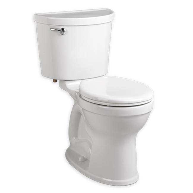 American Standard Champion PRO Two-Piece 1.6 gpf/6.0 Lpf Chair Height Round Front Right-Hand Trip Lever Toilet Less Seat