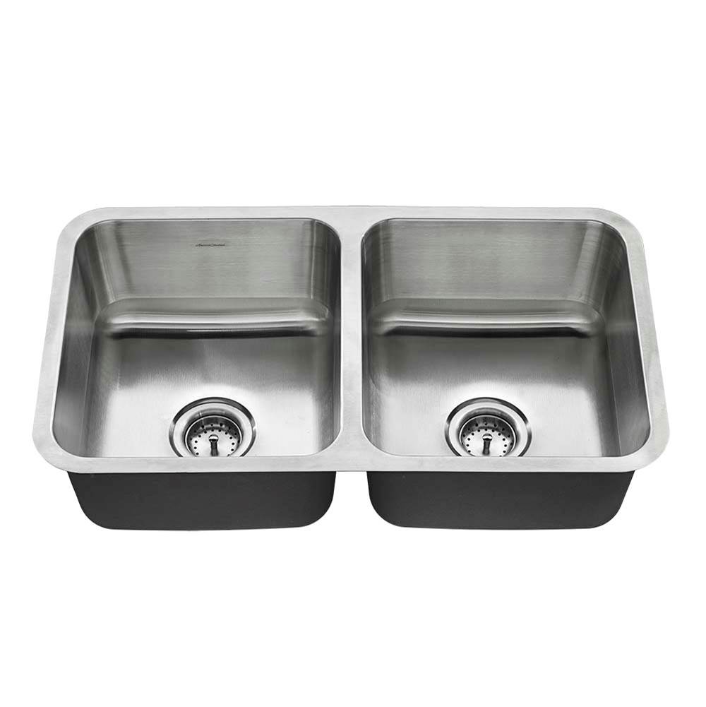 American Standard Reliant® 32 x 18-Inch Stainless Steel Undermount Double-Bowl Kitchen Sink