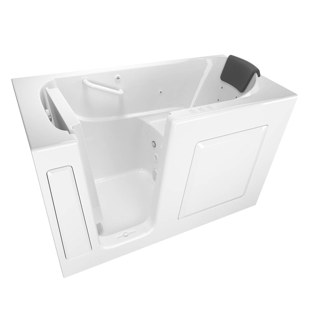 American Standard Gelcoat Premium Series 30 x 60 -Inch Walk-in Tub With Combination Air Spa and Whirlpool Systems - Left-Hand Drain