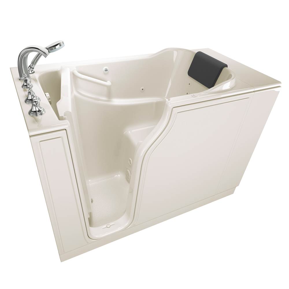 American Standard Gelcoat Premium Series 30 x 52 -Inch Walk-in Tub With Whirlpool System - Left-Hand Drain With Faucet