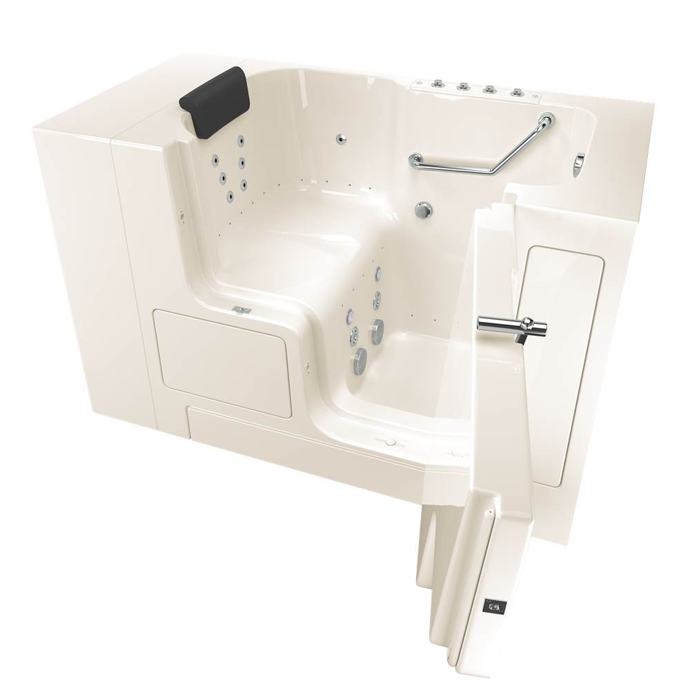 American Standard Gelcoat Premium Series 32 x 52 -Inch Walk-in Tub With Combination Air Spa and Whirlpool Systems - Right-Hand Drain
