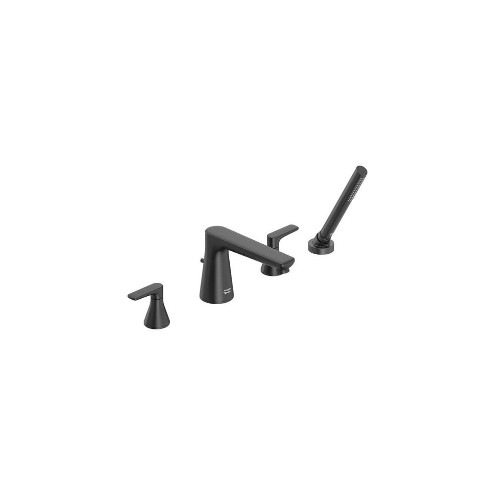 American Standard Aspirations Deck Mount Bathtub Faucet with Lever Handles and Personal Shower
