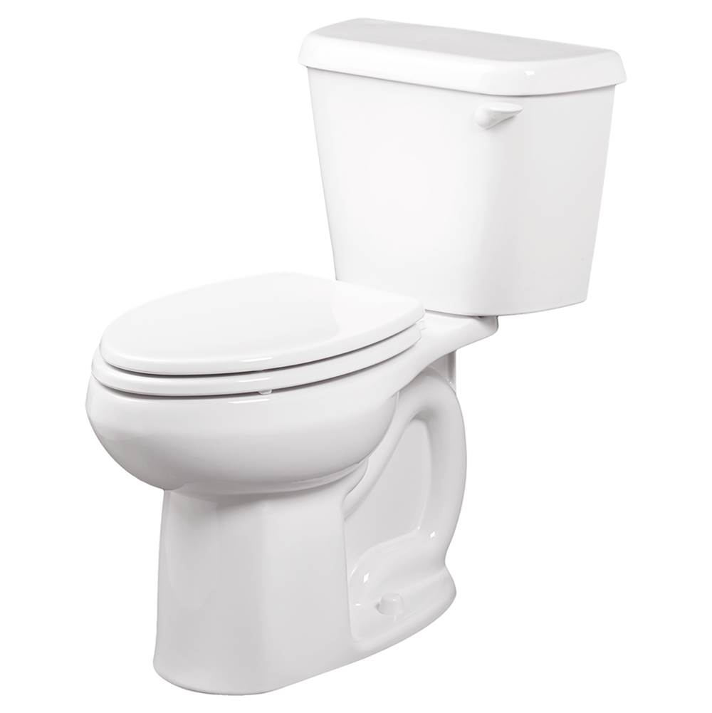 American Standard Colony® Two-Piece 1.28 gpf/4.8 Lpf Chair Height Elongated 10-Inch Rough Right Hand Trip Lever Toilet Less Seat