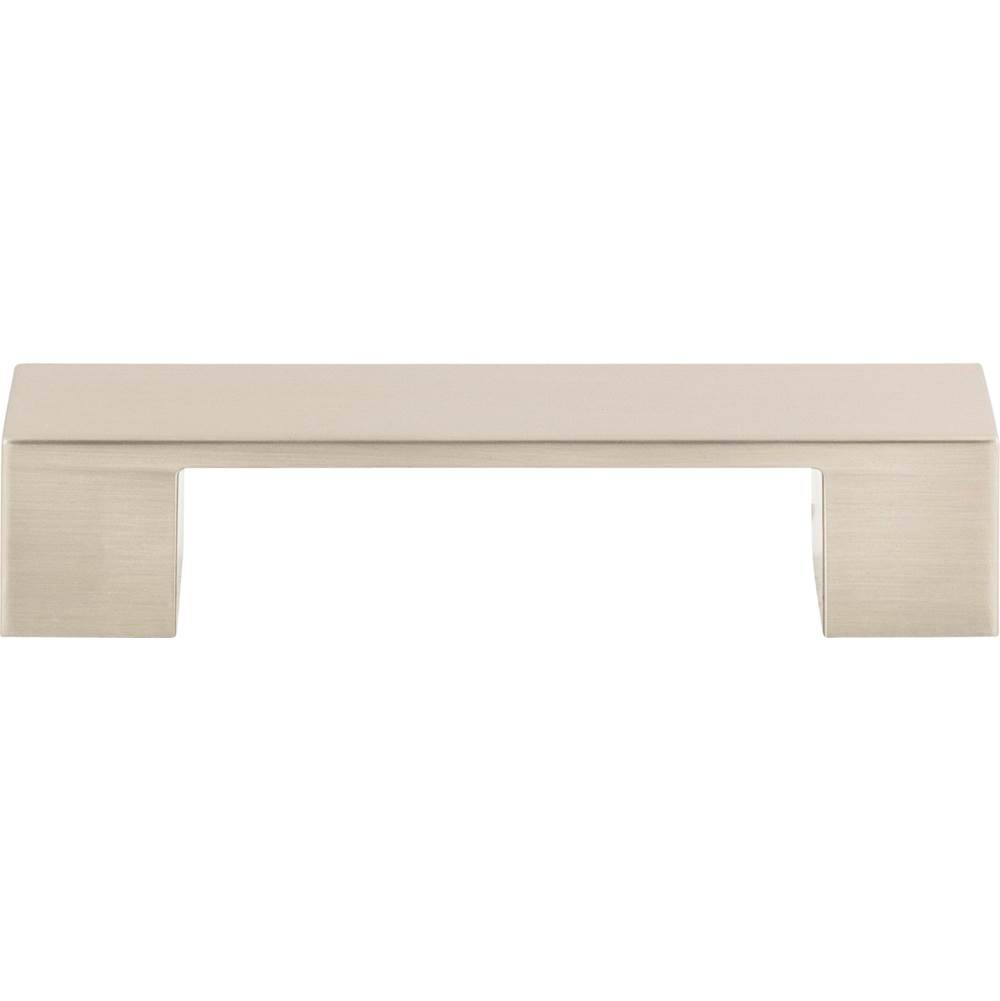Atlas Wide Square Pull 3 3/4 Inch (c-c) Brushed Nickel