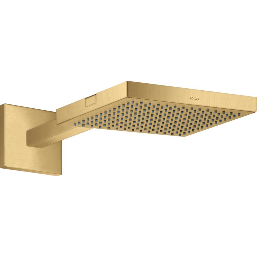 Axor ShowerSolutions Showerhead 240 1-Jet with Showerarm Trim, 2.5 GPM in Brushed Gold Optic