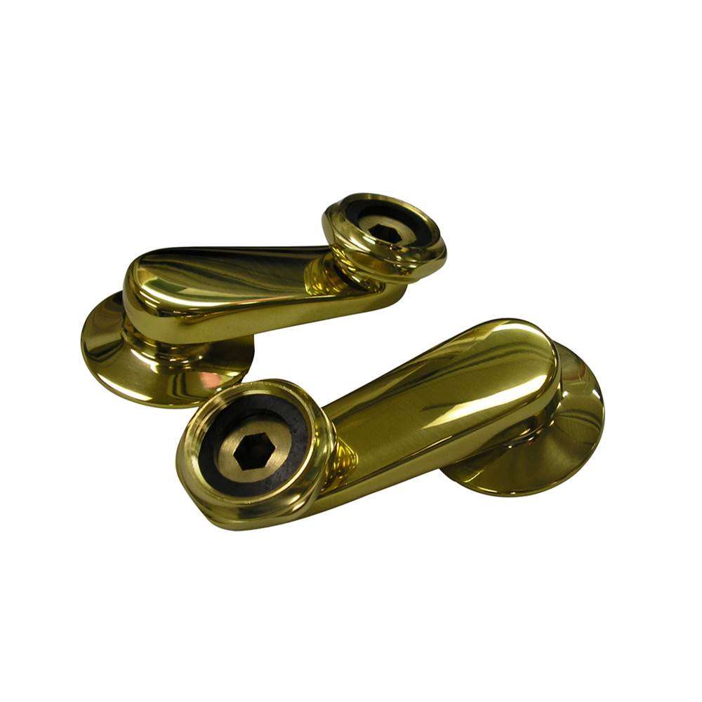 Barclay Swivel Arm Connectors for Wall Mount Faucet, Polished Brass