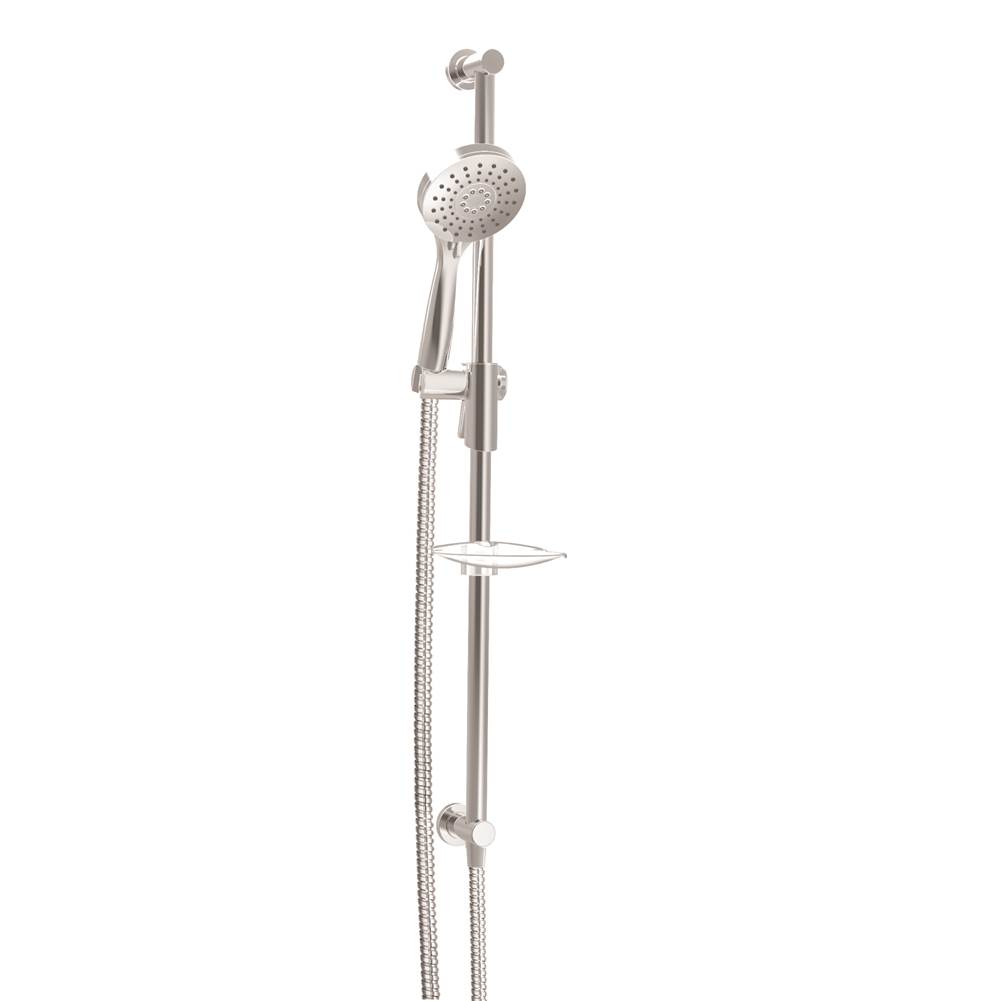 BARiL Zip+ 3-spray sliding shower bar with built-in elbow connector