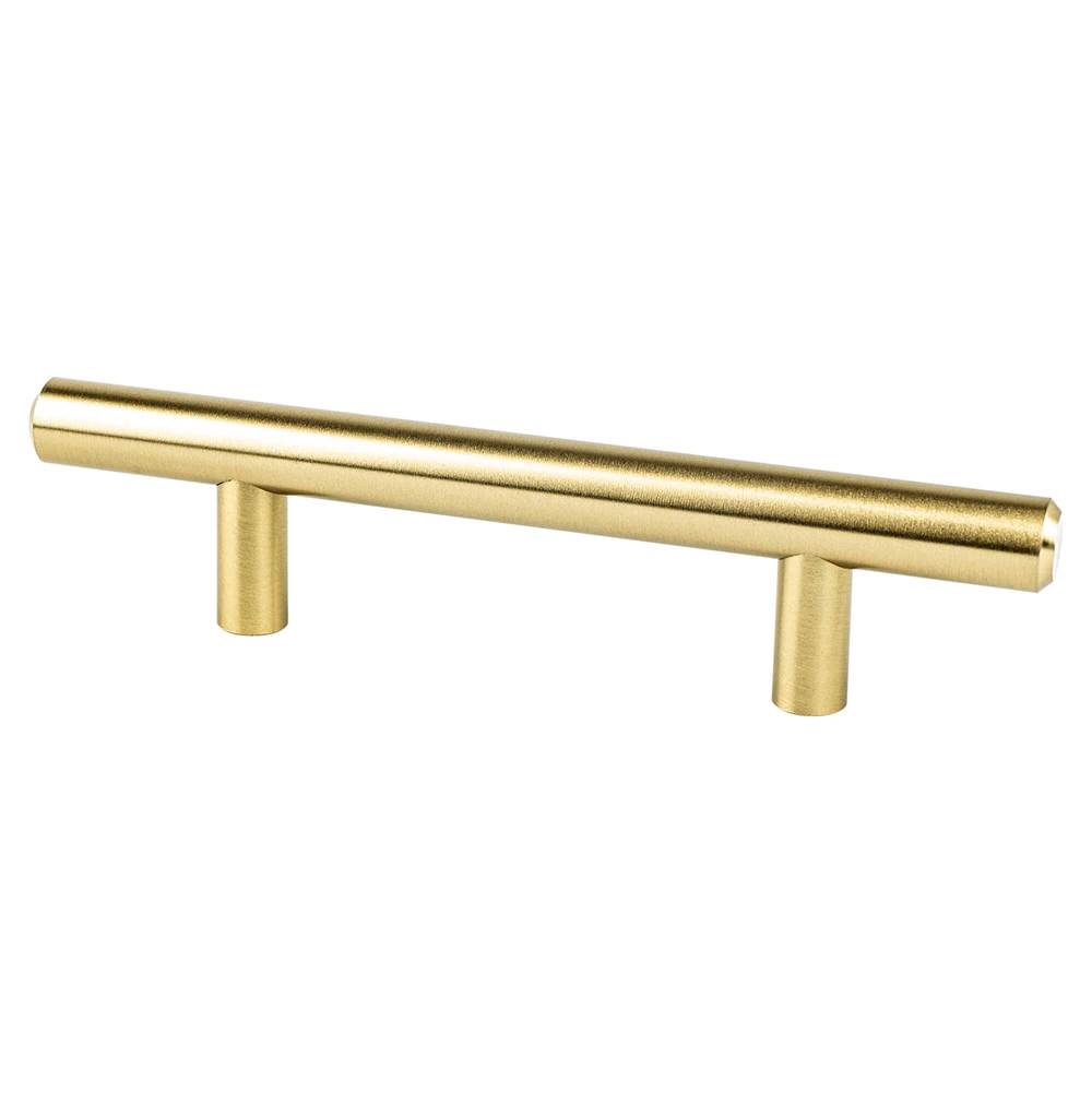 Berenson Tempo 3 inch CC Modern Brushed Gold Bar Pull