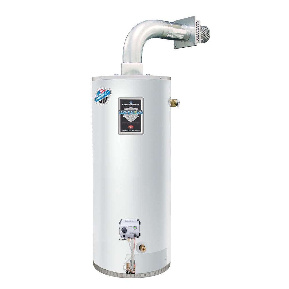 Bradford White Defender Safety System®, 50 Gallon Residential Gas (Natural) Direct Vent Water Heater with Solid Vent Kit
