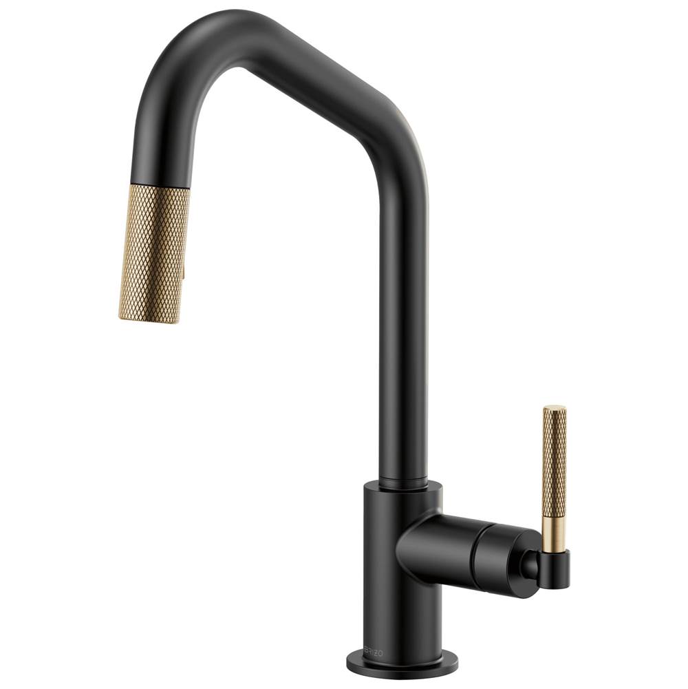 Brizo Litze® Pull-Down Faucet with Angled Spout and Knurled Handle