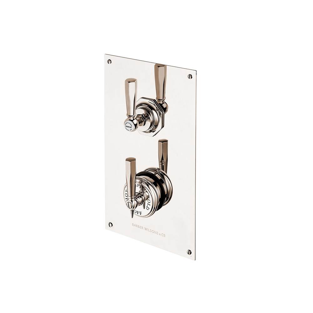 Barber Wilsons And Company Concealed  Lever Mastercraft Thermostatic Valve W/Volume Control  On Rectangular Plate With Ceramic Disc Volume Control