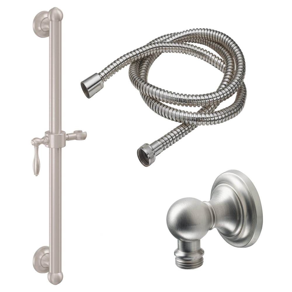 California Faucets 24'' Grab Bar Handshower Kit - Lever Handle with Concave Base