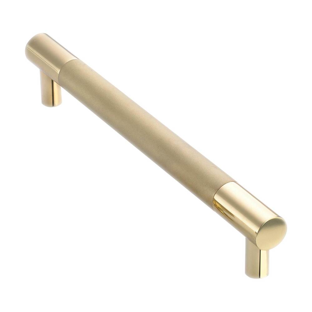 Colonial Bronze Cabinet Pull Hand Finished in Polished Brass and Matte Pewter