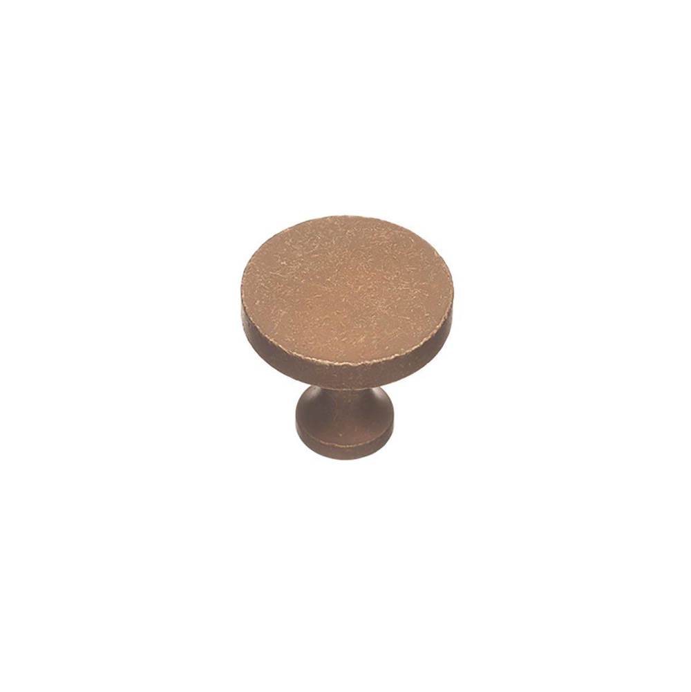 Colonial Bronze Cabinet Knob Hand Finished in Satin Copper