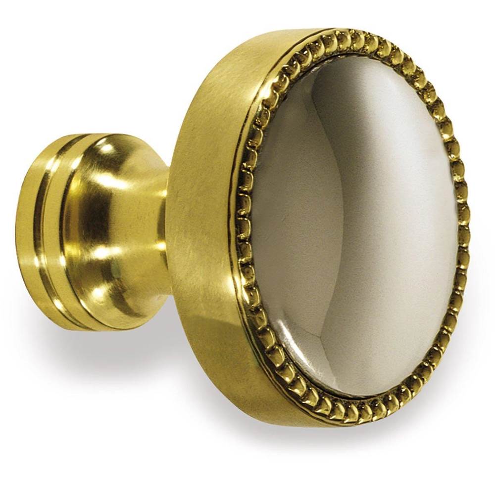 Colonial Bronze Cabinet Knob Hand Finished in French Gold and French Gold