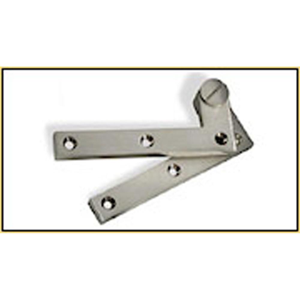 Colonial Bronze Removable Small From Pin Pivot Hinge Hand Finished in Satin Nickel