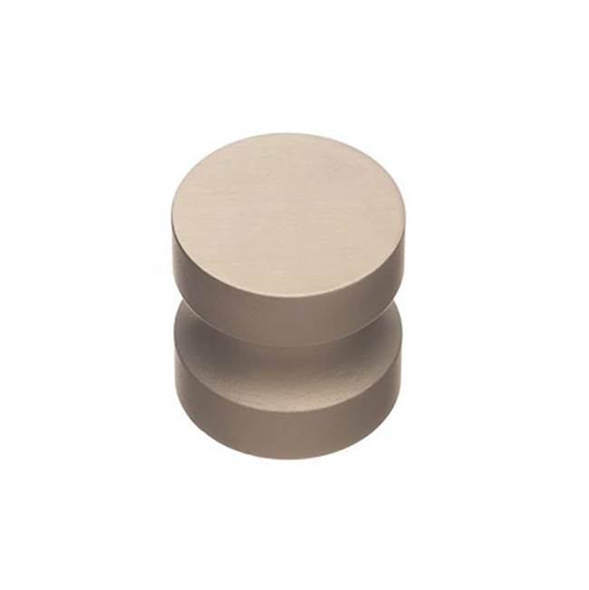 Colonial Bronze Cabinet Knob Hand Finished in Matte Satin Brass, with 8/32 Screw