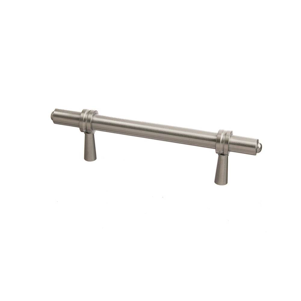 Colonial Bronze Adjustable Center to Center, Cabinet Pull Hand Finished in Unlacquered Polished Brass and Polished Nickel
