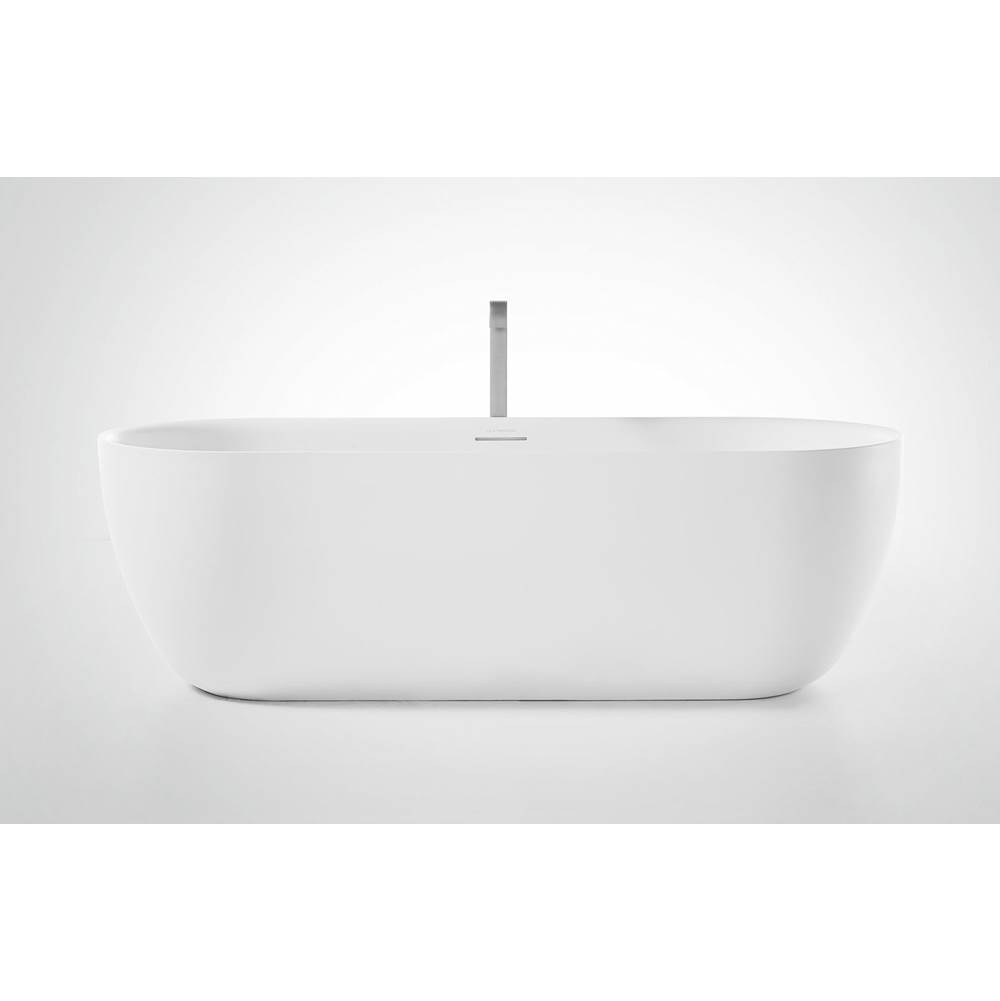 Claybrook Skye Tapered Rim Bathtub With Matching Pop-Up Waste In Taupe