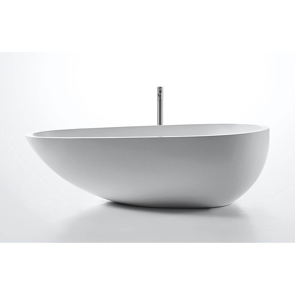 Claybrook Eigg Bathtub With Matching Pop-Up Waste In Armory Grey