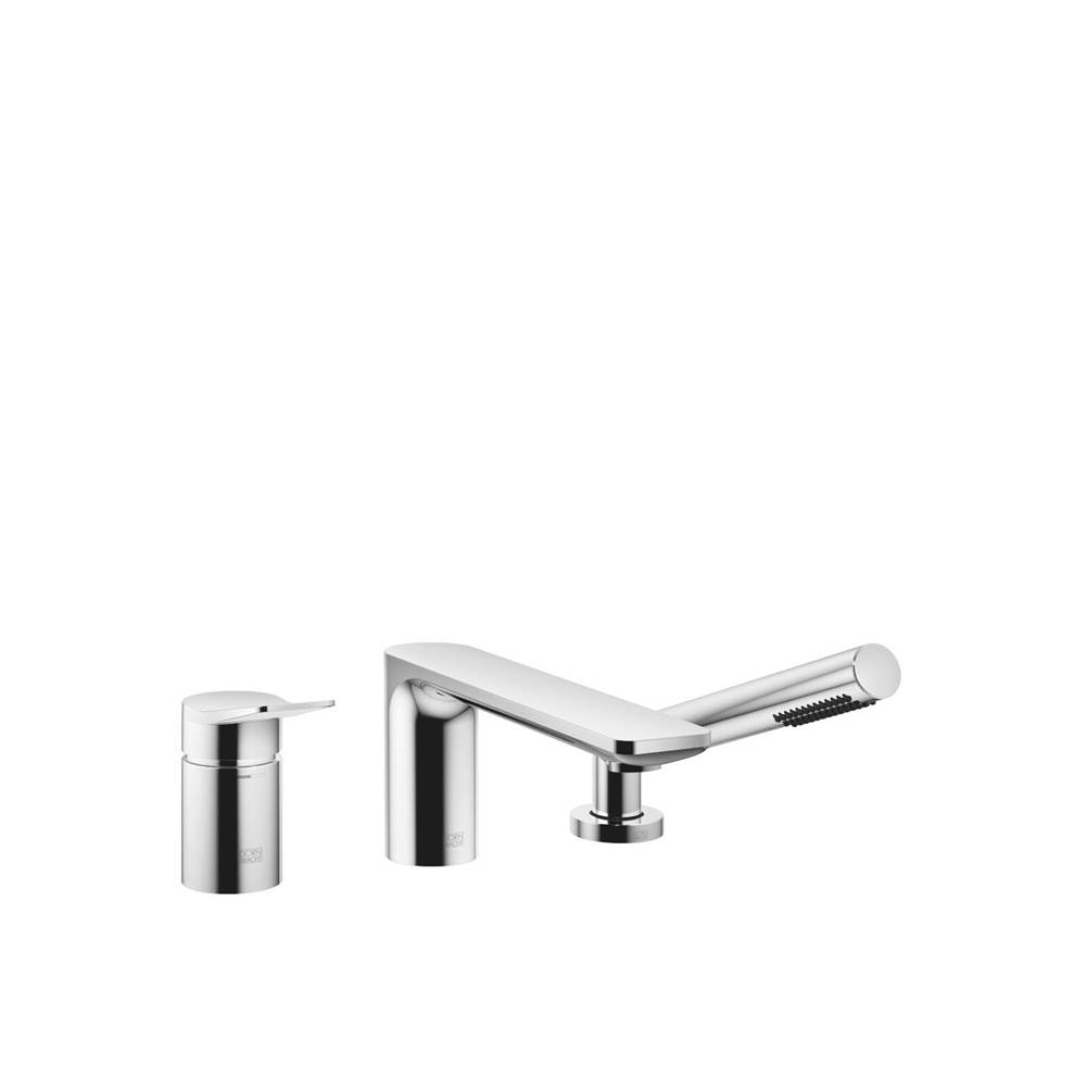 Dornbracht Lisse Three-Hole Single-Lever Tub Mixer For Deck-Mounted Tub Installation In Polished Chrome