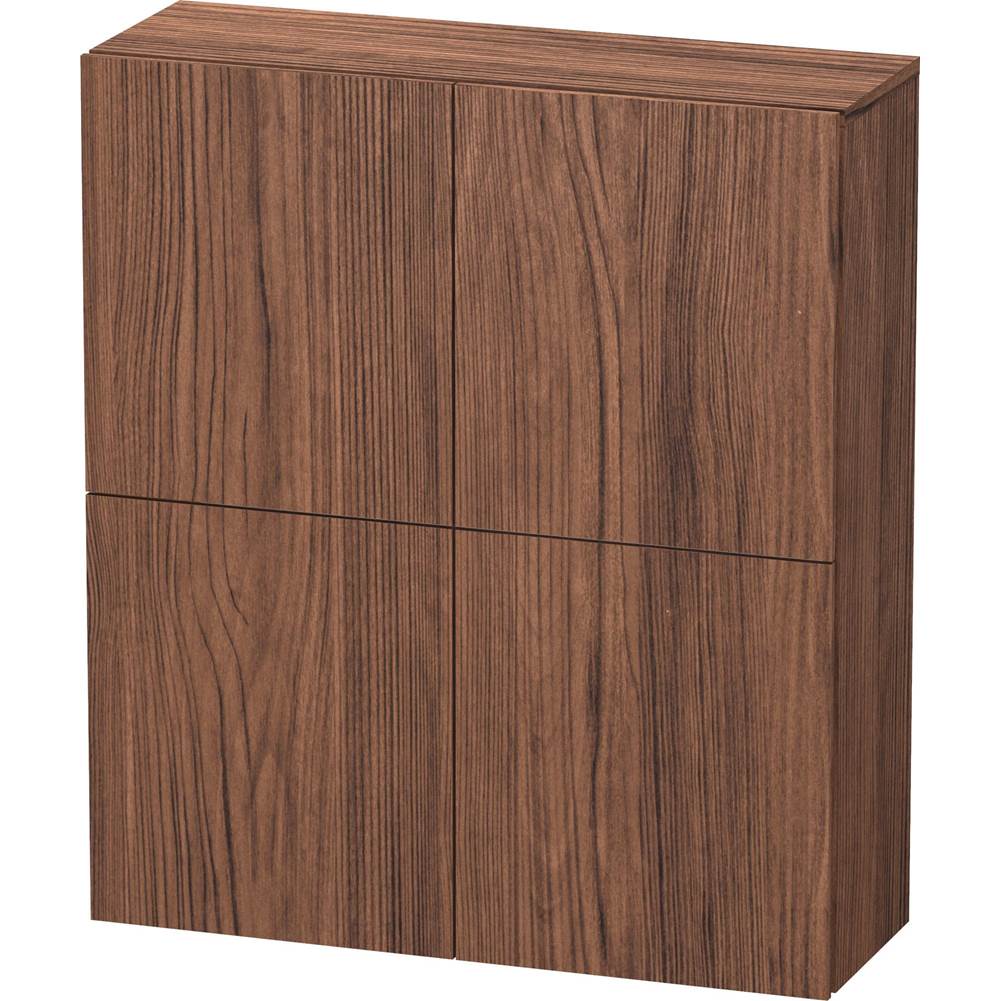 Duravit L-Cube Semi-Tall Cabinet Walnut Dark