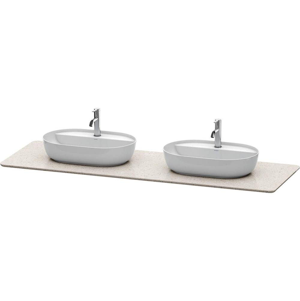 Duravit Luv Console with Two Sink Cut-Outs Sand