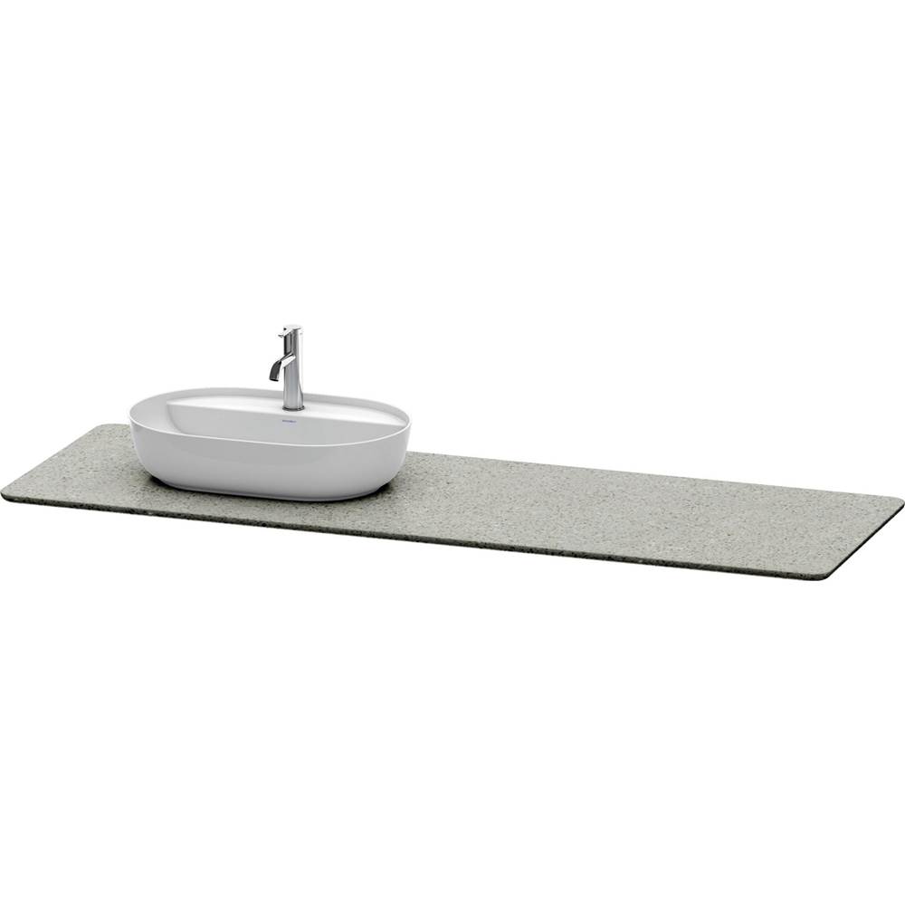 Duravit Luv Console with One Sink Cut-Out Gray