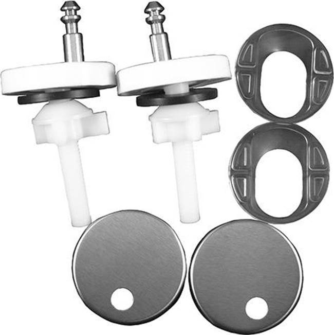 Duravit Hinge Set for Seat and Cover with Soft Closure, Plastic