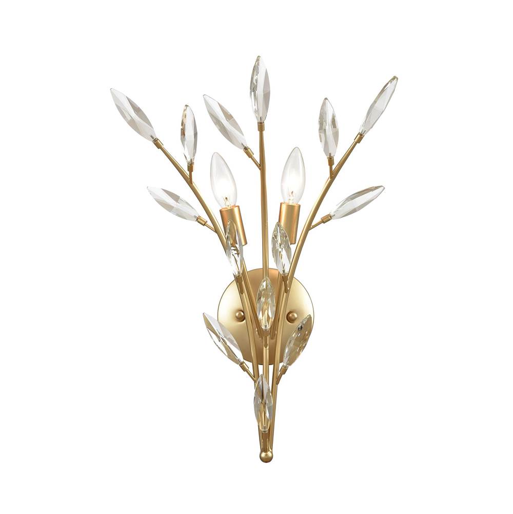 Elk Lighting Flora Grace 20'' High 2-Light Sconce - Champagne Gold