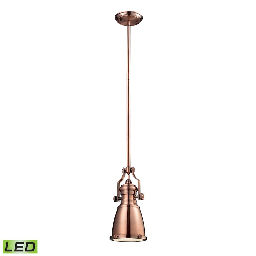 Elk Lighting Chadwick 8'' Wide 1-Light Mini Pendant - Antique Copper