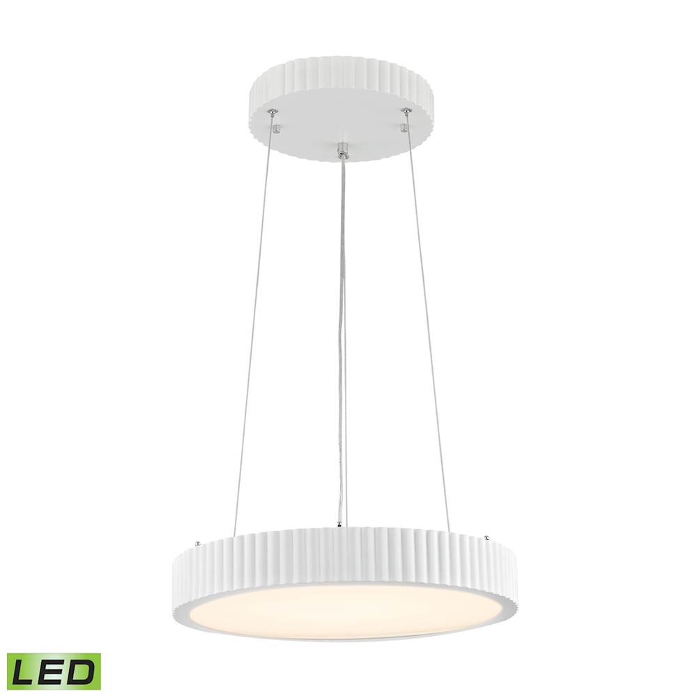 Elk Lighting Digby 120-Light Chandelier in Matte White With Opal White Glass Diffuser