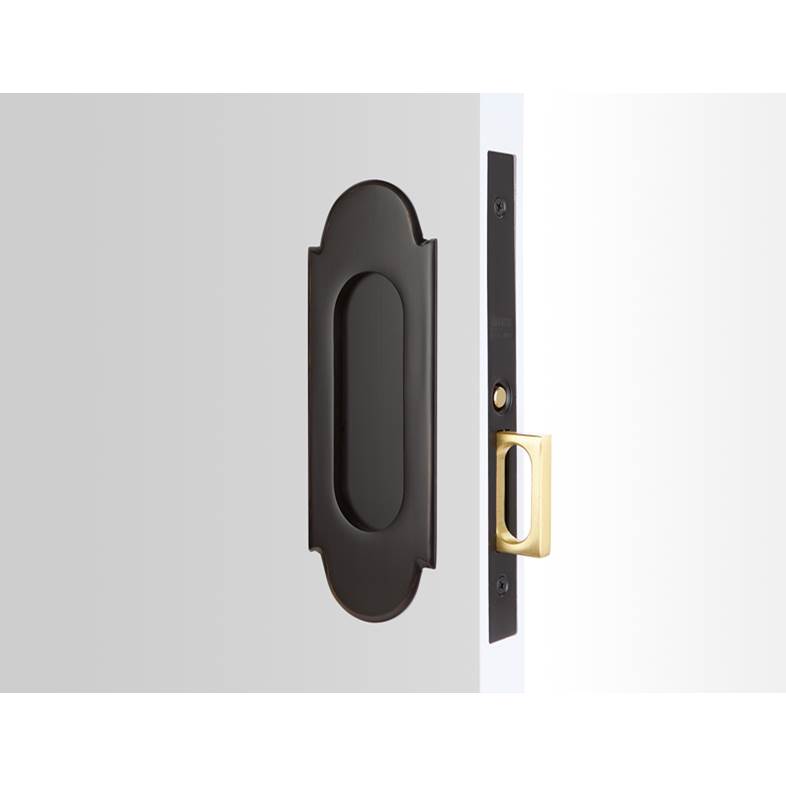 Emtek Keyed, Pocket Door Mortise Lock, No.8, US19
