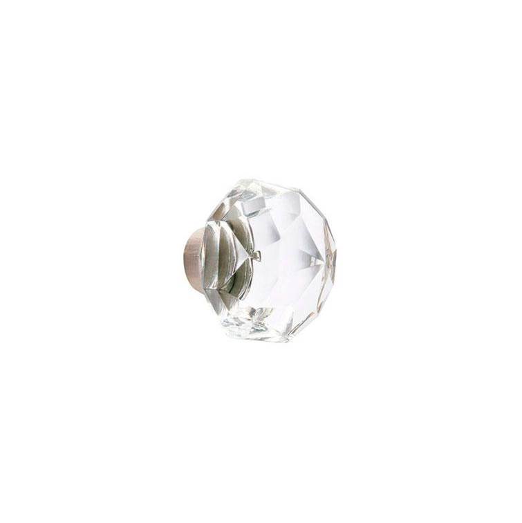 Emtek Concealed, Passage, Oval Rosette, Diamond Crystal Knob, US19