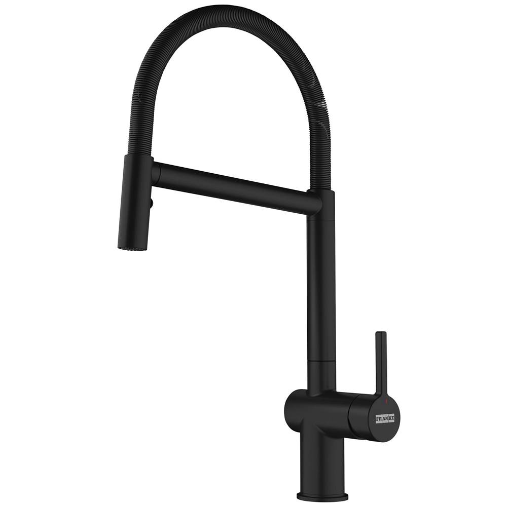 Franke Franke Active 16.5-in Single Handle Semi-Pro Faucet in Matte Black, ACT-SP-MBK