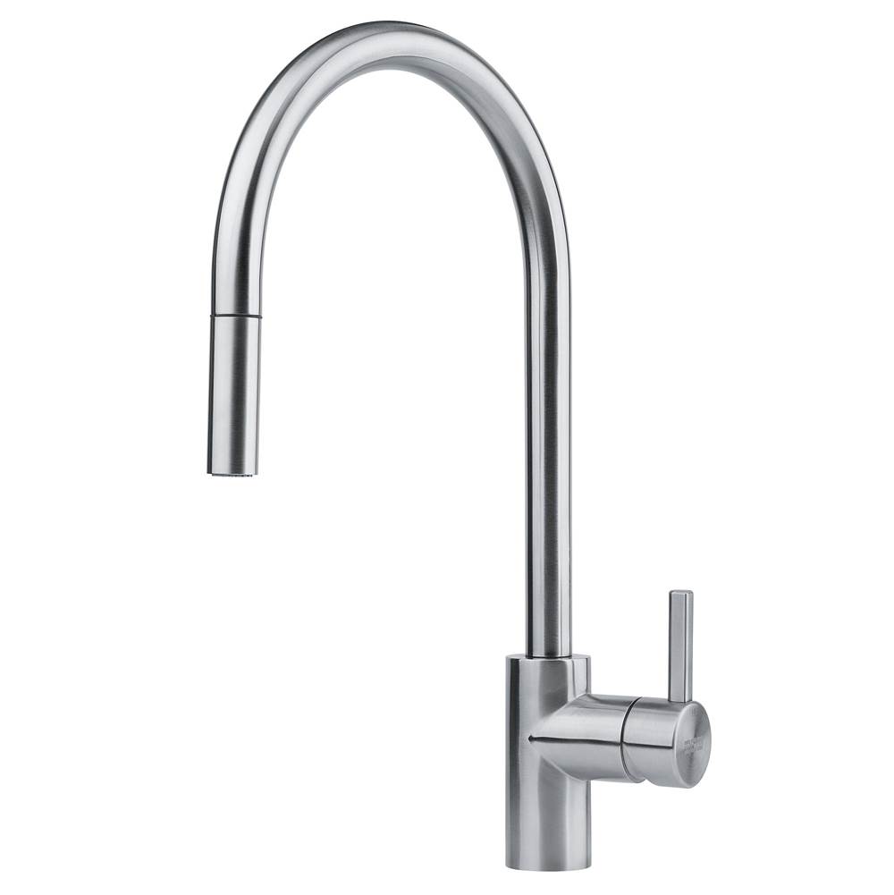 Franke Franke Eos Neo 17-in Single Handle Pull-Down Kitchen Faucet in Stainless Steel, EOS-PD-304