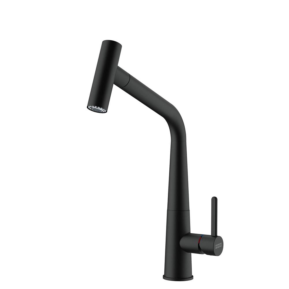 Franke Franke Icon 14-in Single Handle Pull-Out Kitchen Faucet in Matte Black, ICN-PO-MBK