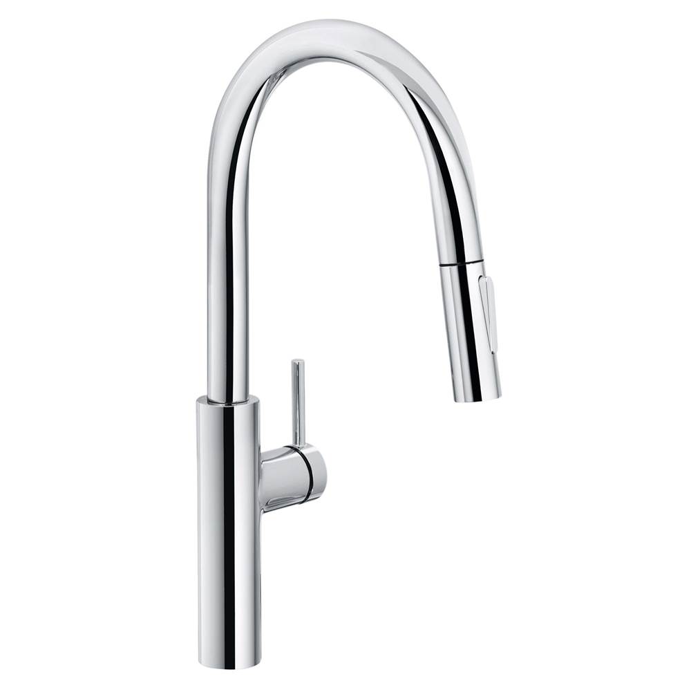 Franke Franke Pescara 17-inch Single Handle Pull-Down Kitchen Faucet in Polished Chrome, PES-PD-CHR