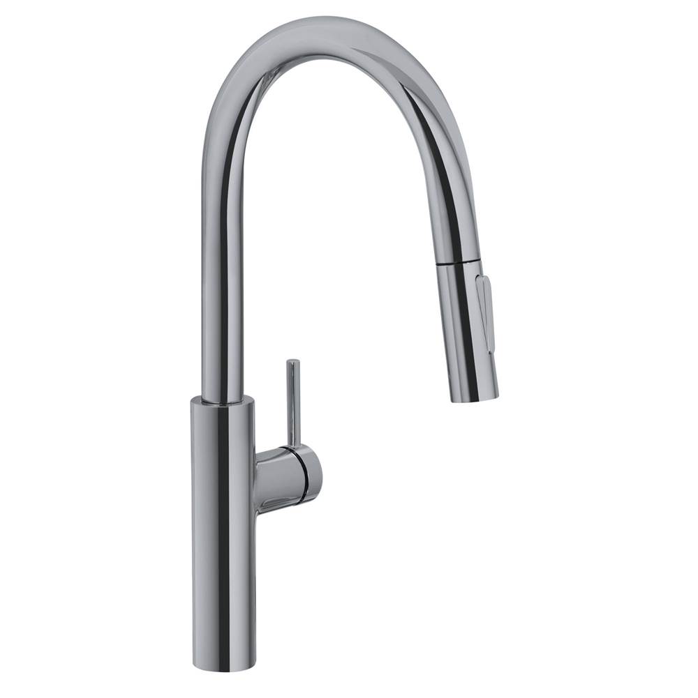 Franke Franke Pescara 17-inch Single Handle Pull-Down Kitchen Faucet in Satin Nickel, PES-PD-SNI