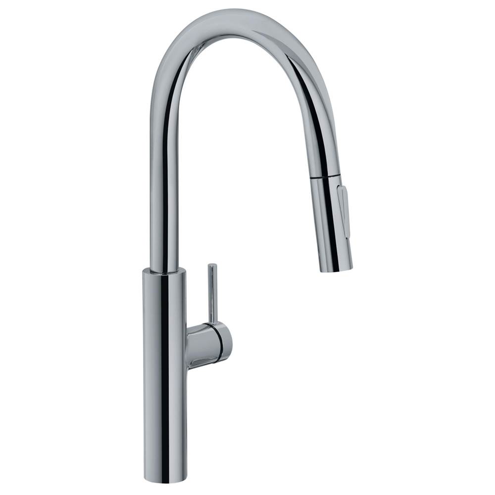Franke Franke Pescara 19.7-inch Single Handle Pull-Down Kitchen Faucet in Satin Nickel, PES-PDX-SNI