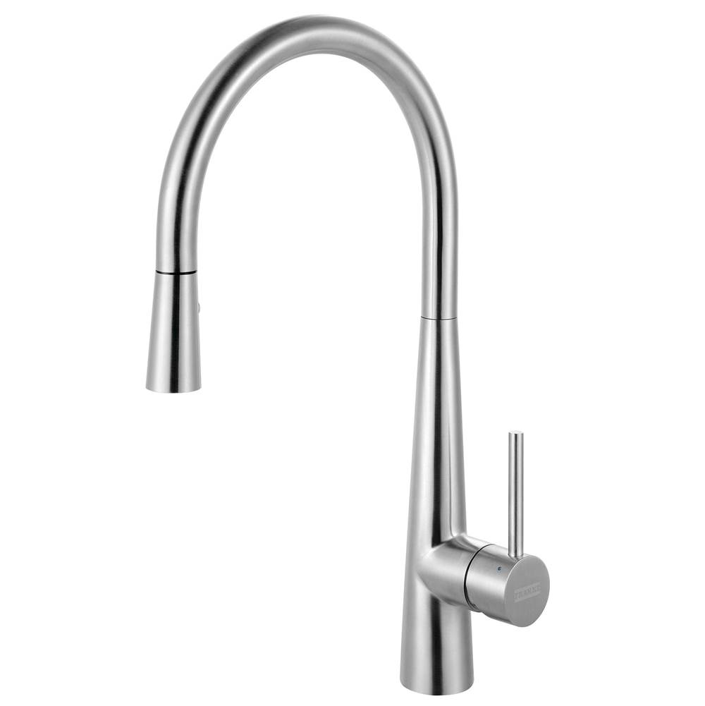 Franke Franke Steel 17.5-inch Single Handle Pull-Down Kitchen Faucet in Stainless Steel, STL-PD-304