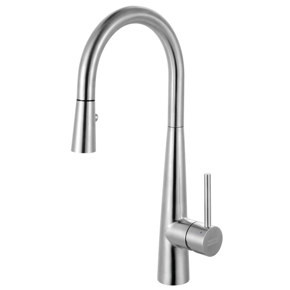 Franke Franke Steel 16.7-in Single Handle Pull-Down Kitchen Faucet in Stainless Steel, STL-PR-304