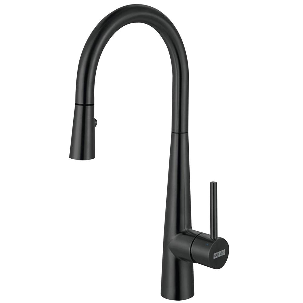 Franke Franke Steel 16.7-in Single Handle Pull-Down Kitchen Faucet in Industrial Black, STL-PR-IBK
